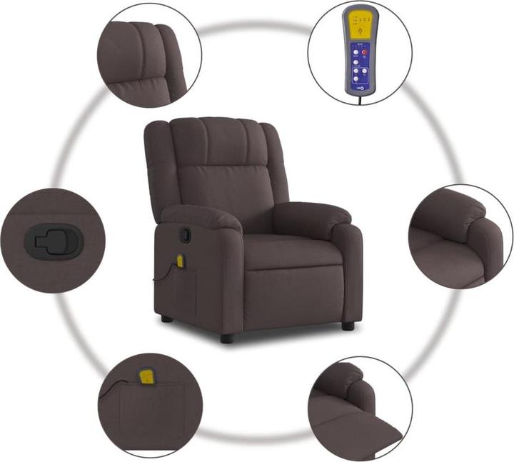 Actual product image VidaXL Fabric massage chair