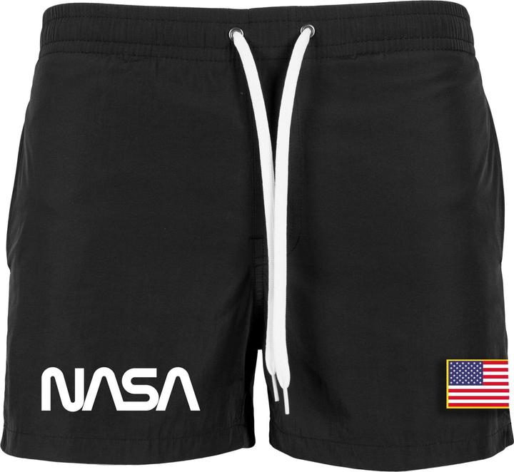 Actual product image Mister Tee NASA Worm Logo Swim Shorts (S)