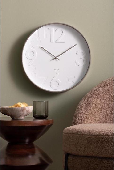 Actual product image Karlsson Wanduhr Ayuno Ø 40 cm, Dunkelgrau, Form: Rund (40 cm)