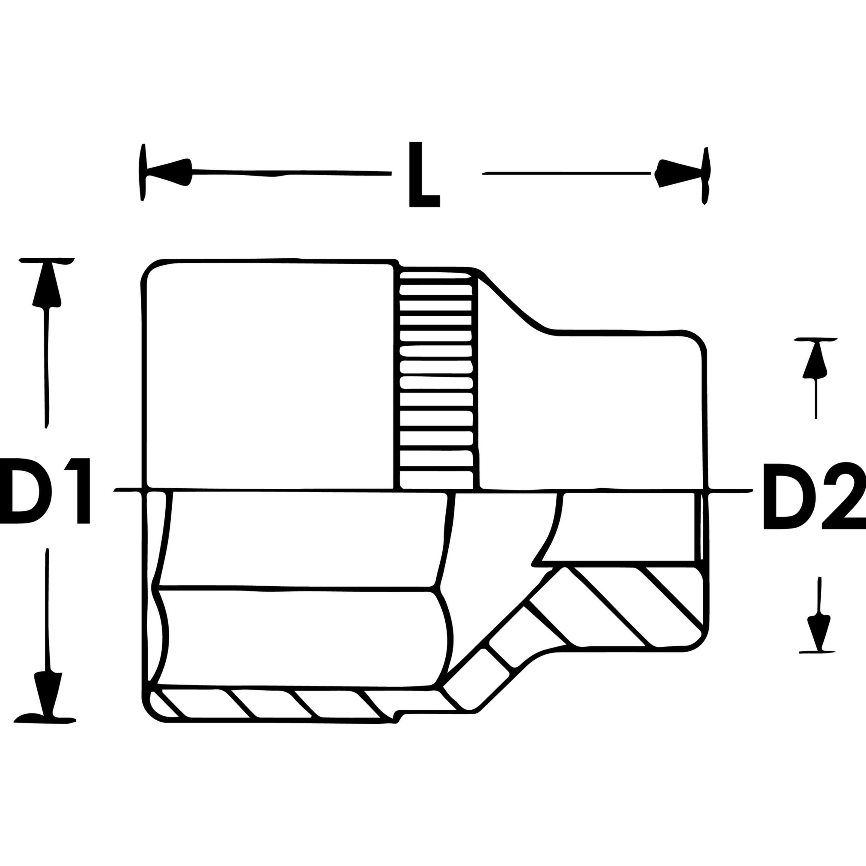 Thumbnail - Vigor, Steckschlüssel + Stecknuss, Schlagschrauber Steckschlüsseleinsatz Satz ∙ V2522 ∙ Vierkant12,5 mm (1/2 Zoll) ∙ Aus...