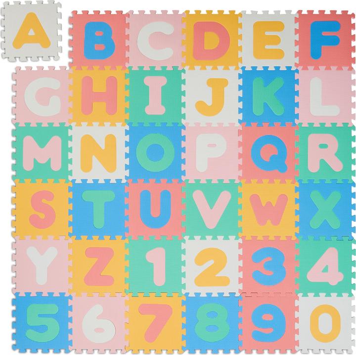 Actual product image Relaxdays 36-piece puzzle mat (30 x 30 cm)