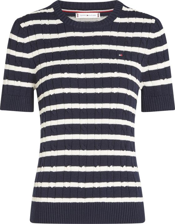 Produktbild Tommy Hilfiger Co Cable Mid Gg Ss C-Nk Swt (XL)