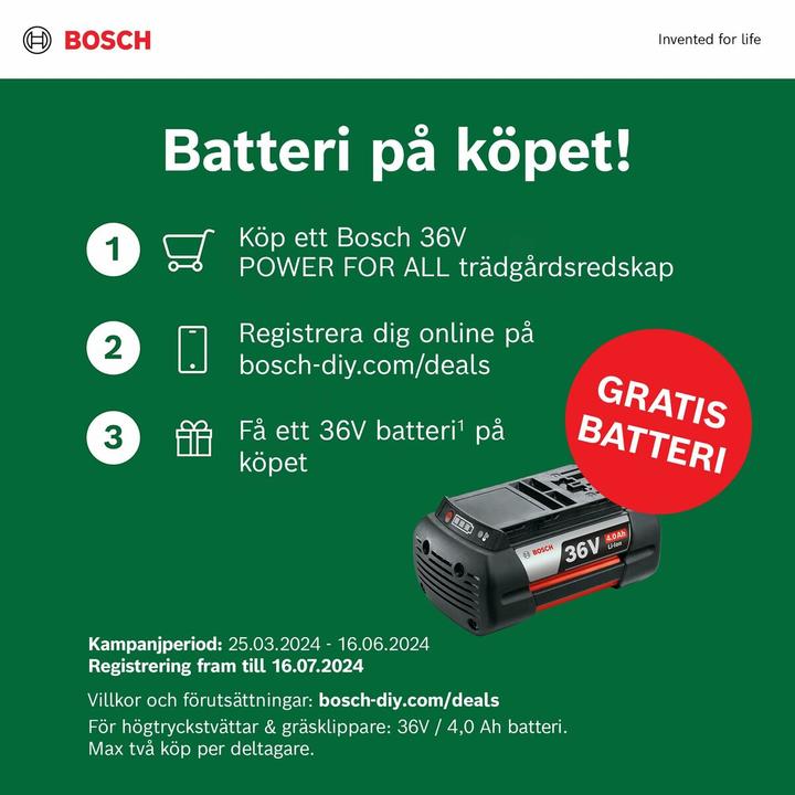 Immagine prodotto Bosch Home & Garden AdvancedRotak 36V-40-650 (Batteria ricaricabile)