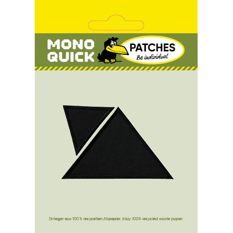 Thumbnail - Mono Quick Dreiecke Stoff gross klein, Applikationen, Schwarz