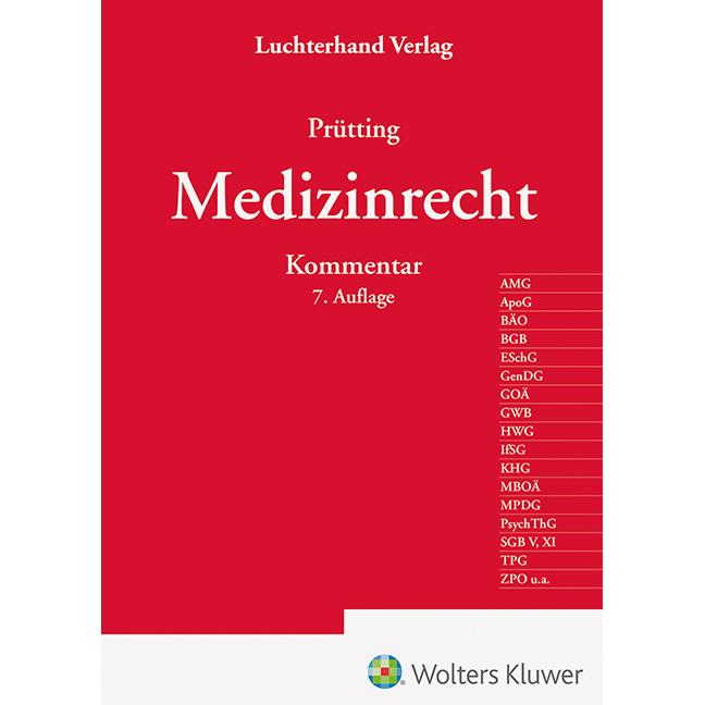 Medizinrecht Kommentar, Fachbücher von Prütting, Jens