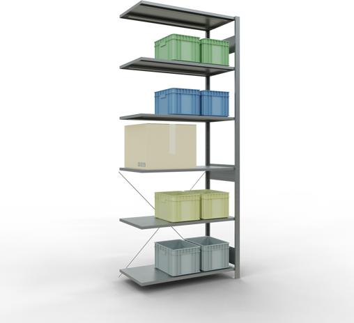 Actual product image Schulte Lagertechnik MULTIplus85 boltless bay system with cross brace