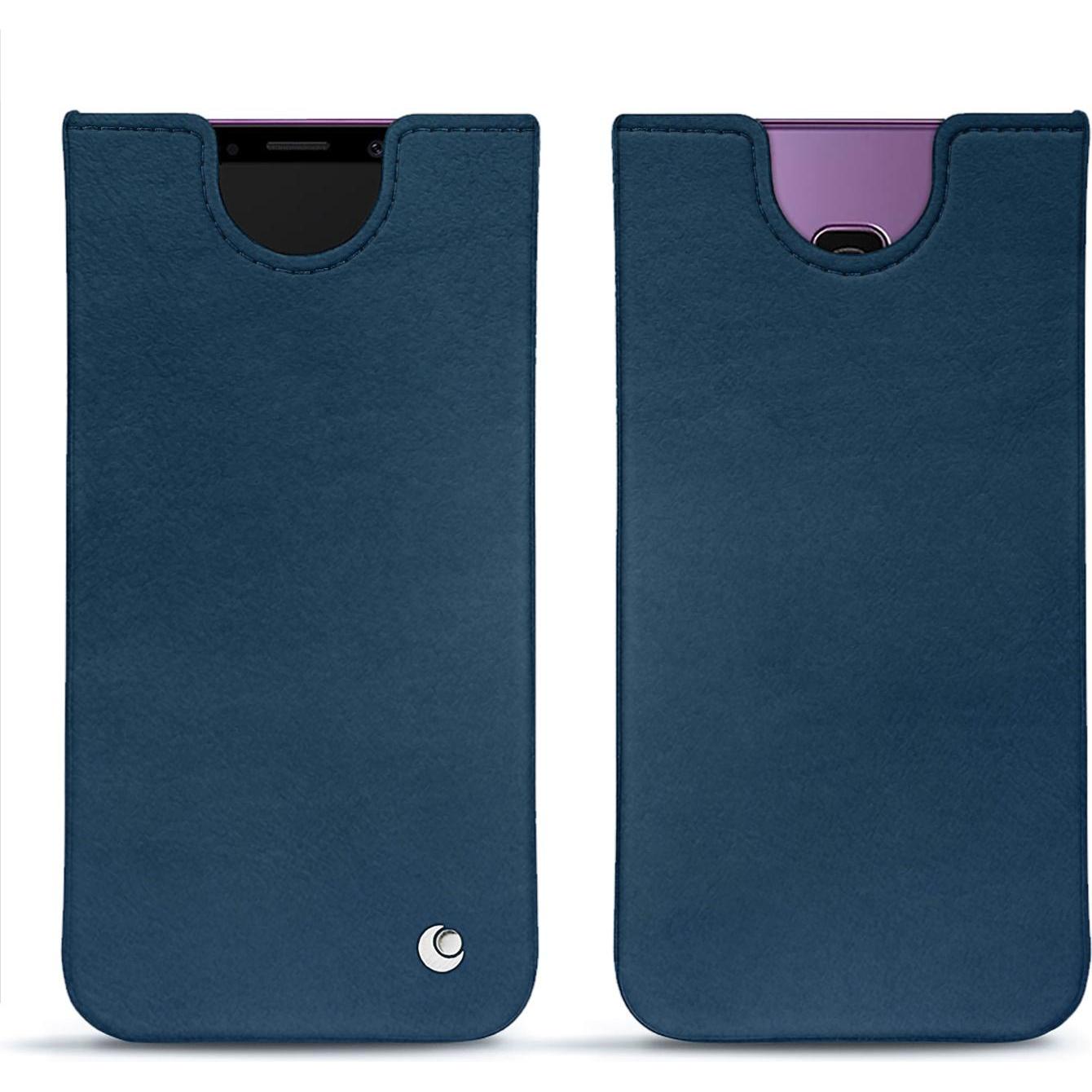Noreve Lederschutzhülle (Samsung Galaxy S9+), Smartphone Hülle, Blau