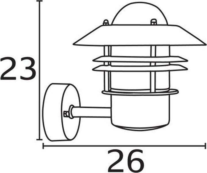 Produktbild Nordlux Blokhus, Wandleuchte, Kupfer (E27, IP54)