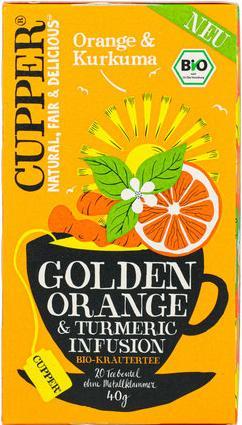 Produktbild Cupper Tea Bio Orange Kurkuma 40g - 20 Beutel (40 g)