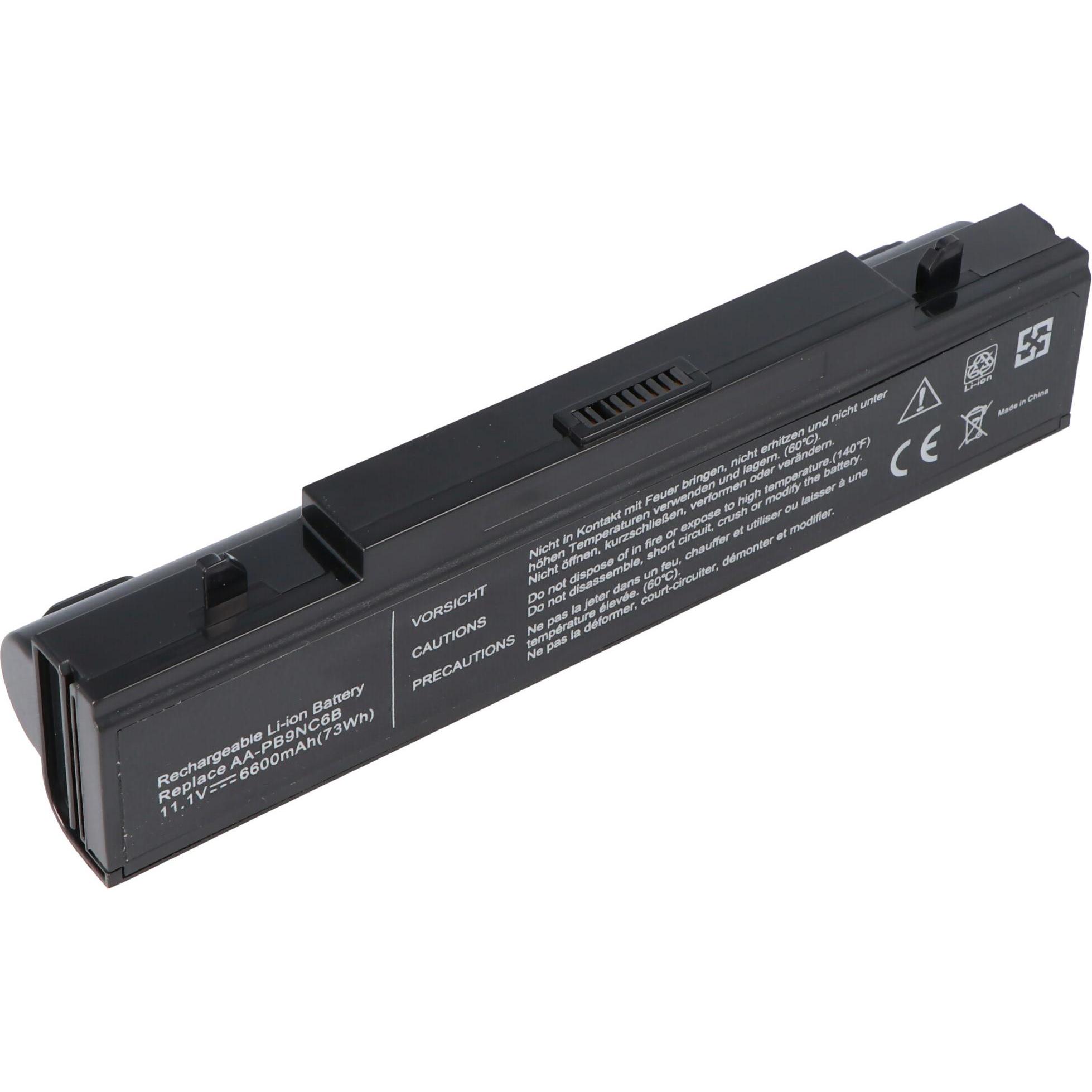 Thumbnail - AccuCell Akku Samsung Q318, AA-PB9NC6B, AA-PB9NS6B, AA-PB9NC6W (9 Zellen, 6600 mAh), Notebook Akku
