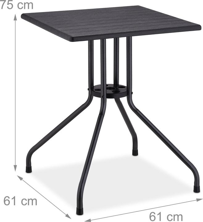 Produktbild Relaxdays Gartentisch (61 cm)