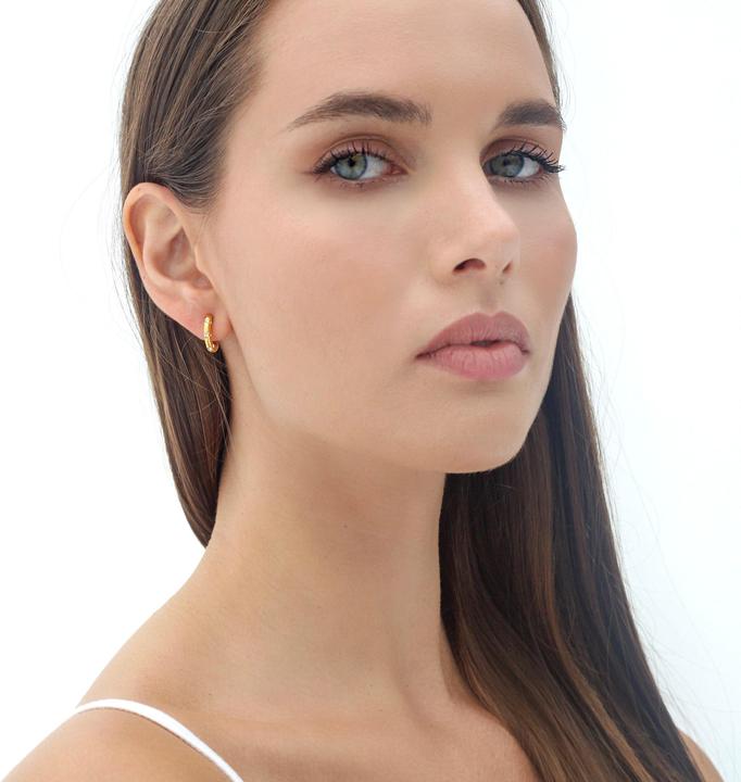 Produktbild Sensora Jewelry Stones Hoops Ohrringe (Edelstahl)