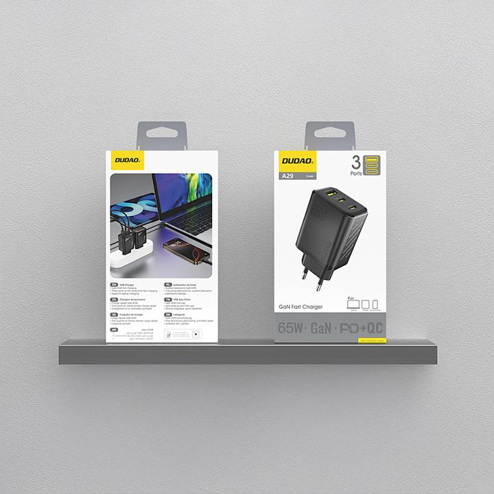 Productafbeelding Dudao A29EU 65W GaN Charger Black (65 W)