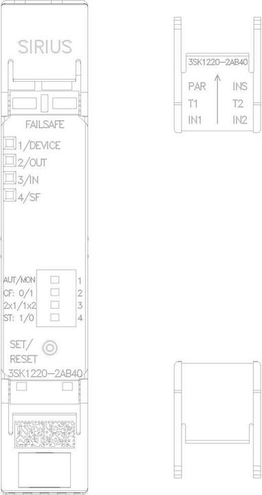 Immagine prodotto Siemens Relè di sicurezza 24 V/DC 3SK1220-2AB40