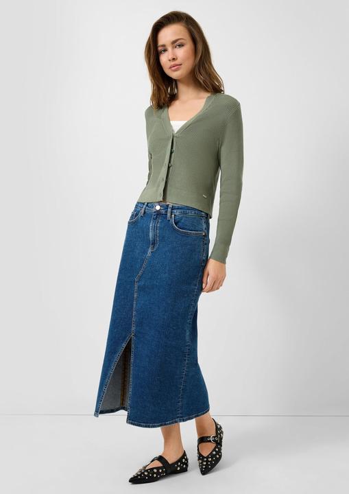 Produktbild s.Oliver Strickjacke Gerippte Strickjacke aus Viskosemix (M)