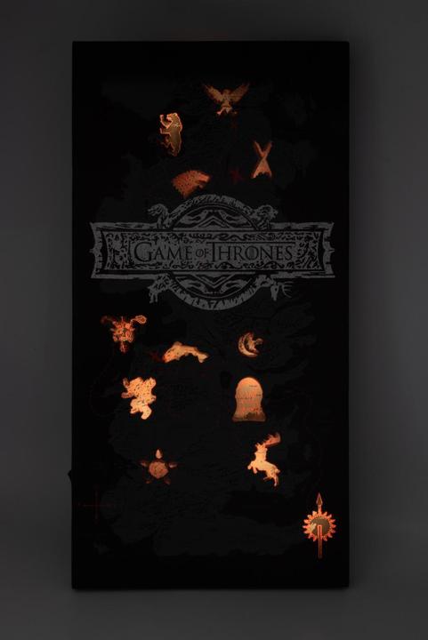 Produktbild Game of Thrones Canvas mit 6 LED Lichtern