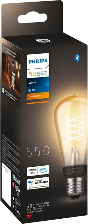 Image du produit Philips Hue White BT (E27, 7 W, 550 lm, 1 x, G)