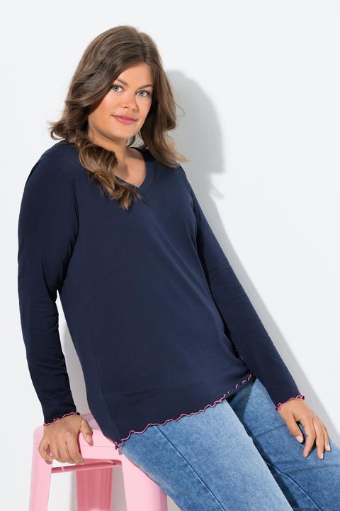 Produktbild Laurasøn Shirt, Langarm, V-Ausschnitt, OEKO-TEX MIG (40)