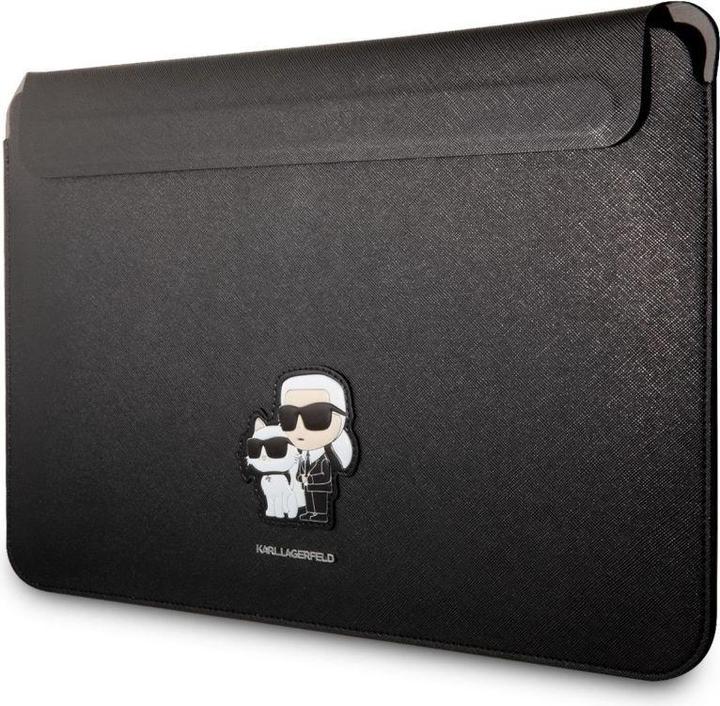 Produktbild Karl Lagerfeld Sleeve KLCS14SAKCPMK 14" czarny/black Saffiano Karl&Choupette (14", Apple)