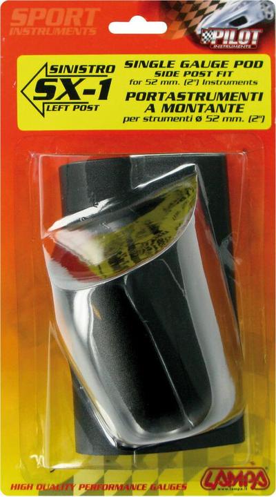 Image du produit Lampa Support d'instruments colonne A 1 trou (52 mm) - Noir - Gauche
