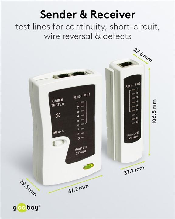 Actual product image Goobay Tool set for telephone and network installation (1 Piece)