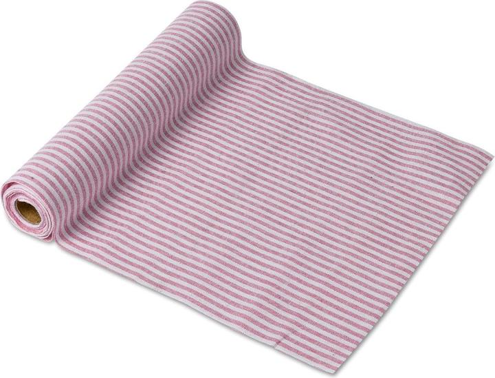 Image du produit Artifete Chemin de table rose rayé (5m) (500 x 28 cm)