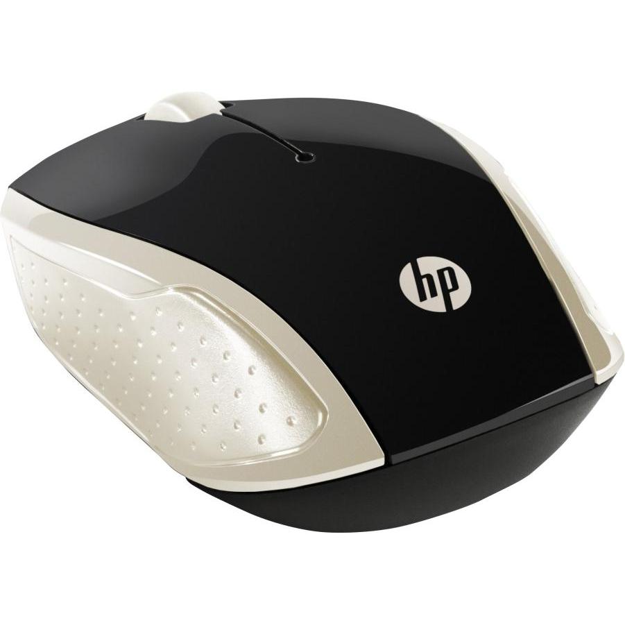 Thumbnail - HP 200 Silk Gold Wireless Mouse (Kabellos), Maus, Schwarz, Beige