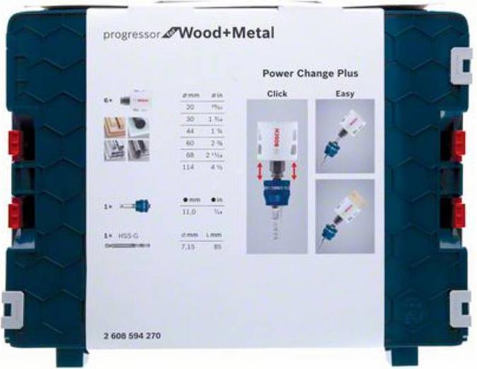 Image du produit Bosch Professional Zubehör Progressor pour le bois et le métal (20, 30, 60, 68, 114 mm)
