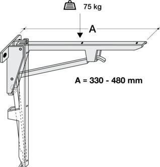 Hebgo Klappkonsolen KLC Inox