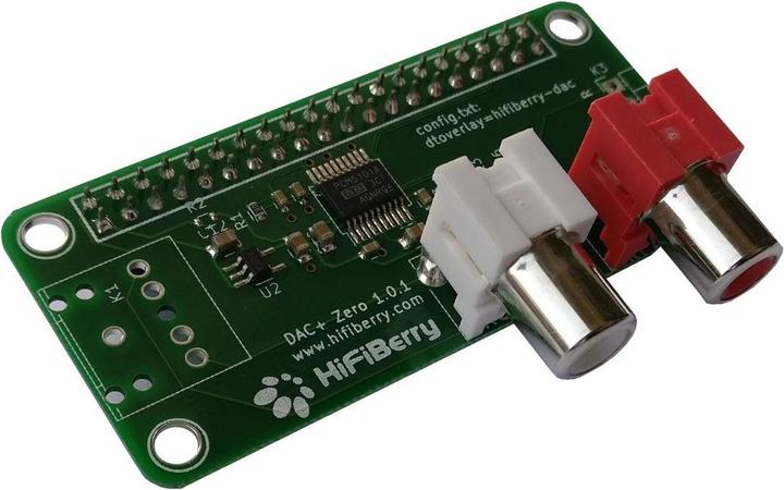 Produktbild HiFiBerry DAC+ Zero mit RCA Ausgang