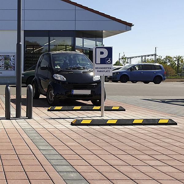 Image du produit Moravia Délimitation de parking Park-AID®, L x l x h 1800 x 150 x 100 mm, noir/jaune.