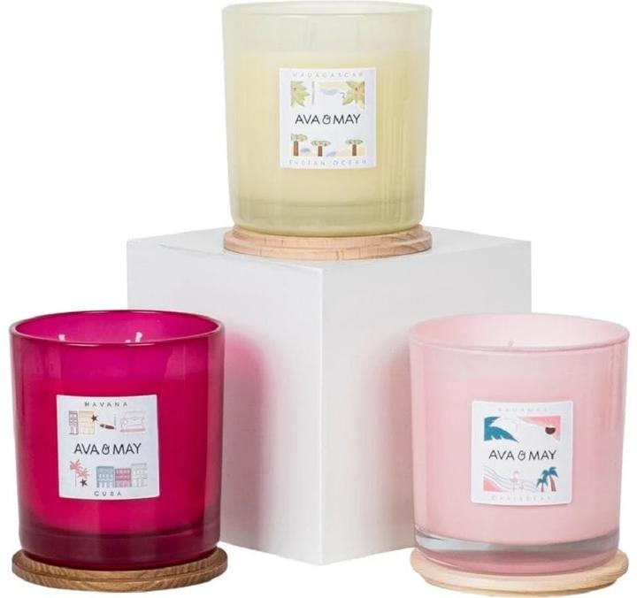 Produktbild Ava & May Duftkerze Bahamas Gross, 1150 g (500 g)