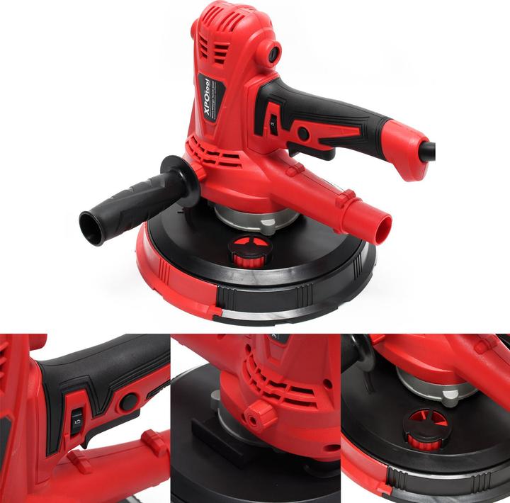 Produktbild Wiltec Trockenbauschleifer 1280W 215mm Schleifteller Wand- und Deckenschleifer (Wand- & Deckenschleifer, 1280 W)