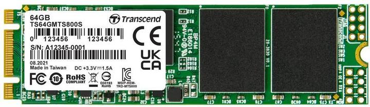 Produktbild Transcend Mts800s (64 GB, M.2 2280)