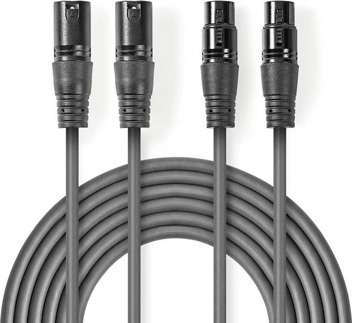 Produktbild Nedis Audiokabel XLR kompensiert 2X XLR 3-polig mach (2 m, XLR)