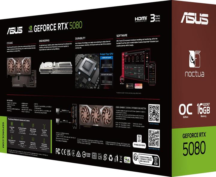Actual product image ASUS GeForce RTX 5080 Noctua OC Edition (16 GB)