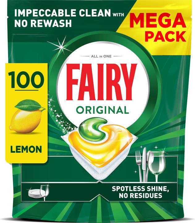 Actual product image Fairy Tabs All-in-One Original, 100 dishwasher tabs (Tabs)