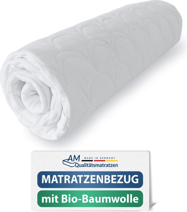 Produktbild AM Qualitätsmatratzen Matratzenbezug Organic Cotton (100 x 200 cm)