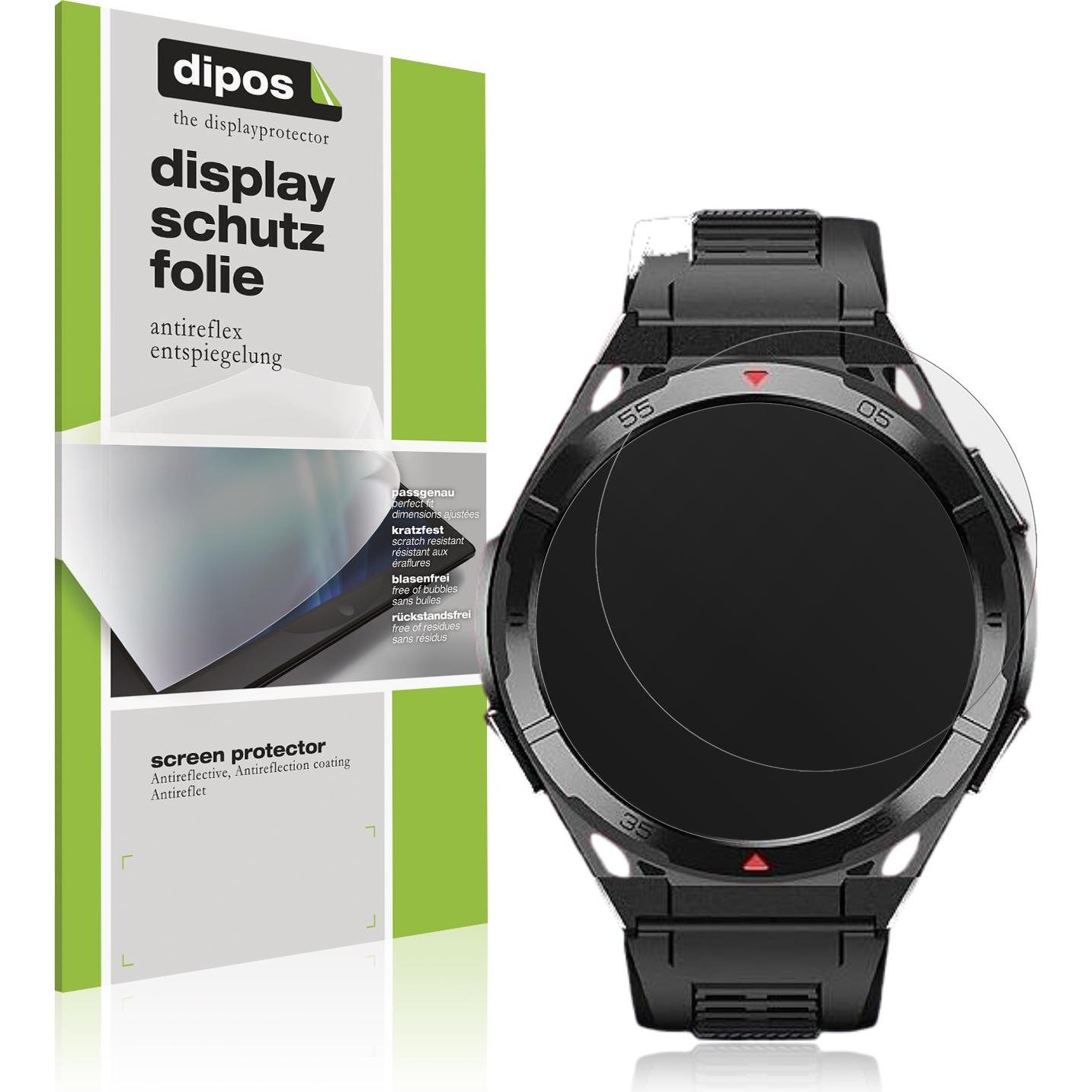 Dipos Schutzfolie Matt für Oukitel BT12 Smartwatch 1.43 Zoll, Smartwatch Schutzfolie, Transparent