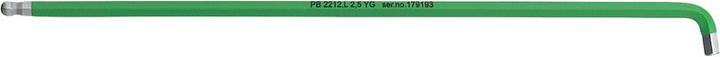 Actual product image PB Swiss Tools Allen key PB2212 L 2.5 YG