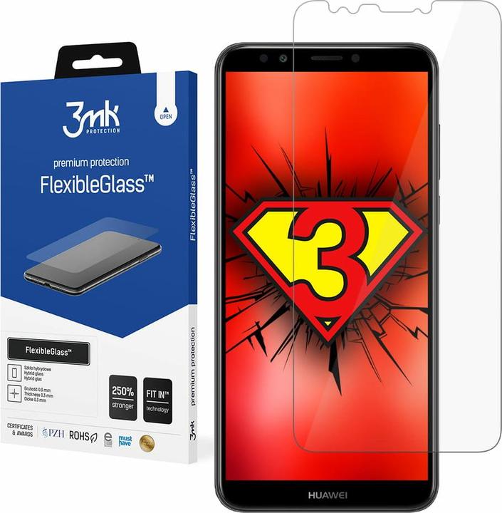 Actual product image 3MK FlexibleGlass Huawei Y7Prime 2018 hybrid glass (1 pcs., Huawei Y7 Prime (2018))