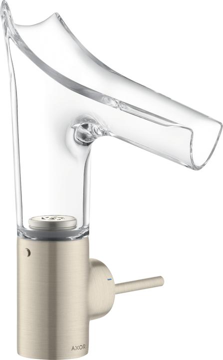 Produktbild Axor Starck V Einhebel-Waschtischmischer 140 mit Glasauslauf und Ablaufgarnitur