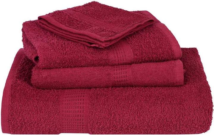 Produktbild VidaXL Handtücher 4 Stk. Bordeauxrot 50x100 cm 360 g/m² 100% Baumwolle (50 x 100 cm)