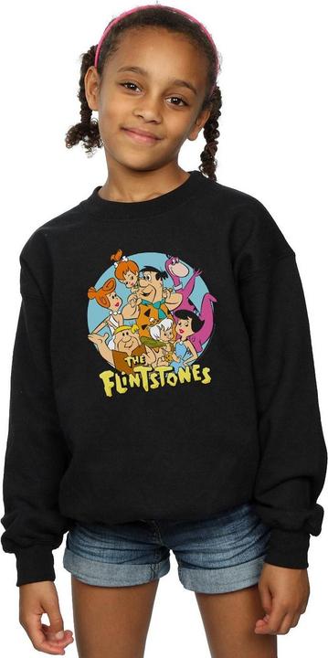 Produktbild The Flintstones Group Circle Sweatshirt Mädchen (140, 146)