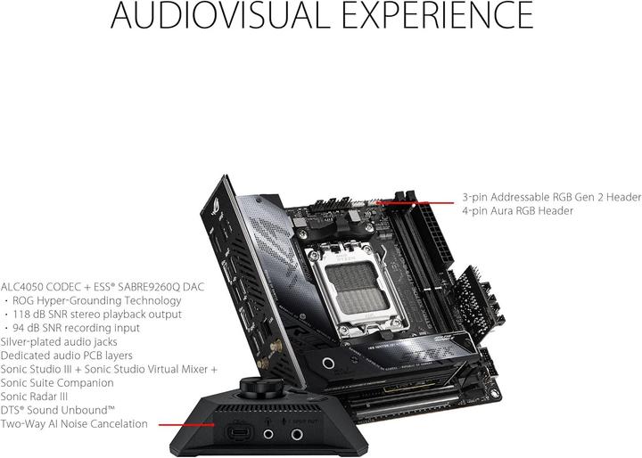 Actual product image ASUS ROG STRIX X670E-F GAMING WIFI (AM5, AMD X670E, ATX)