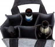 Produktbild IKO Filz-Tasche für 6 Flaschen 14x22x15cm "Men's Shopp
