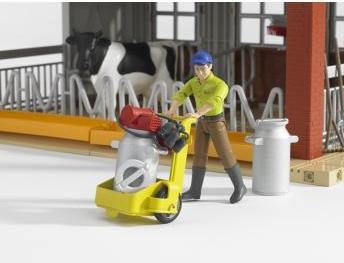 Produktbild Bruder Kuhstall mit Melkmaschine, Kuh und Figur