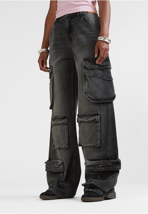 Actual product image Snipes S Star Washed Multi Pocket Cargo Pants - 199199 (25)