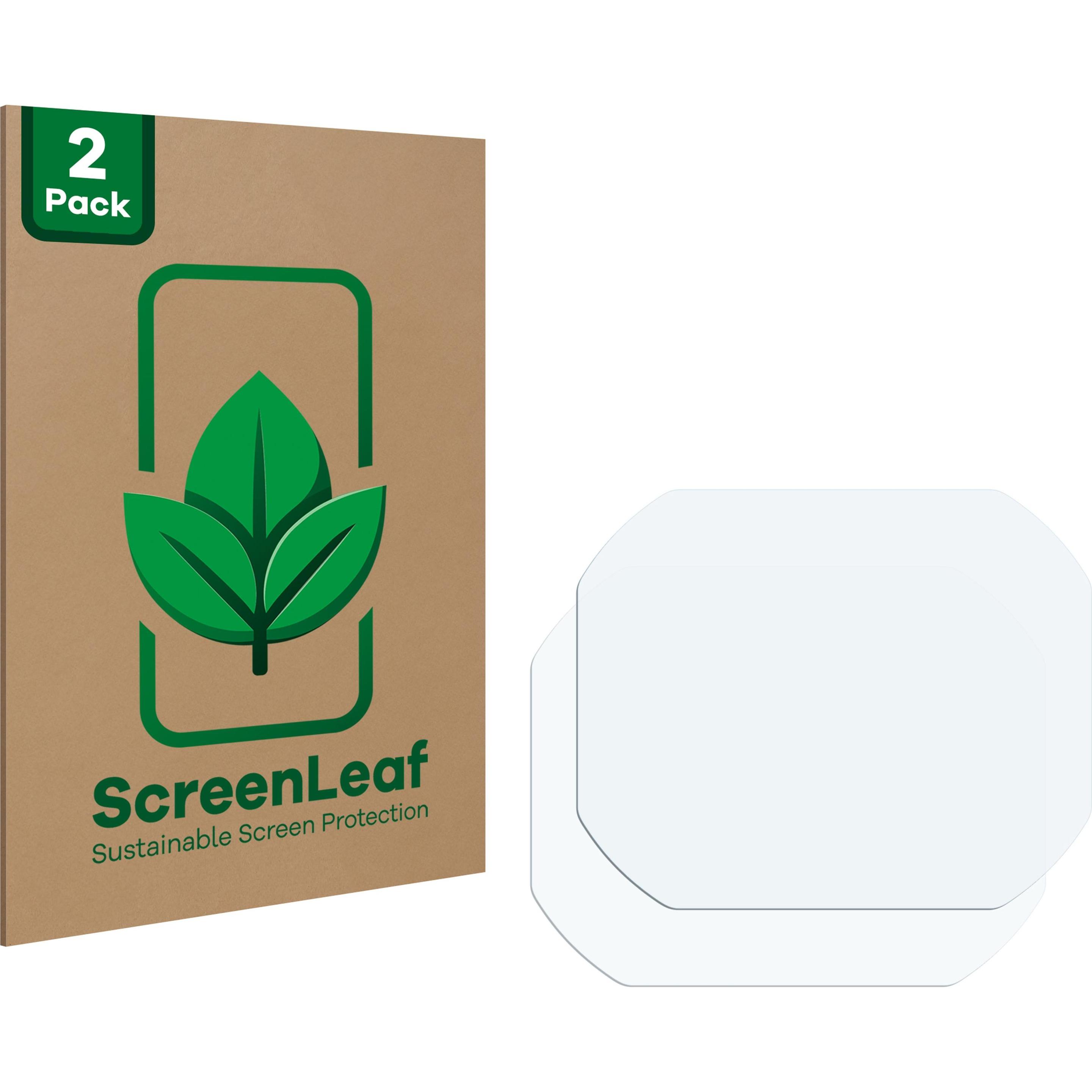 ScreenLeaf Schutzfolie nachhaltiger Displayschutz Displayschutzfolie Folie Klar Transparent, Smartwatch Schutzfolie, Tra...
