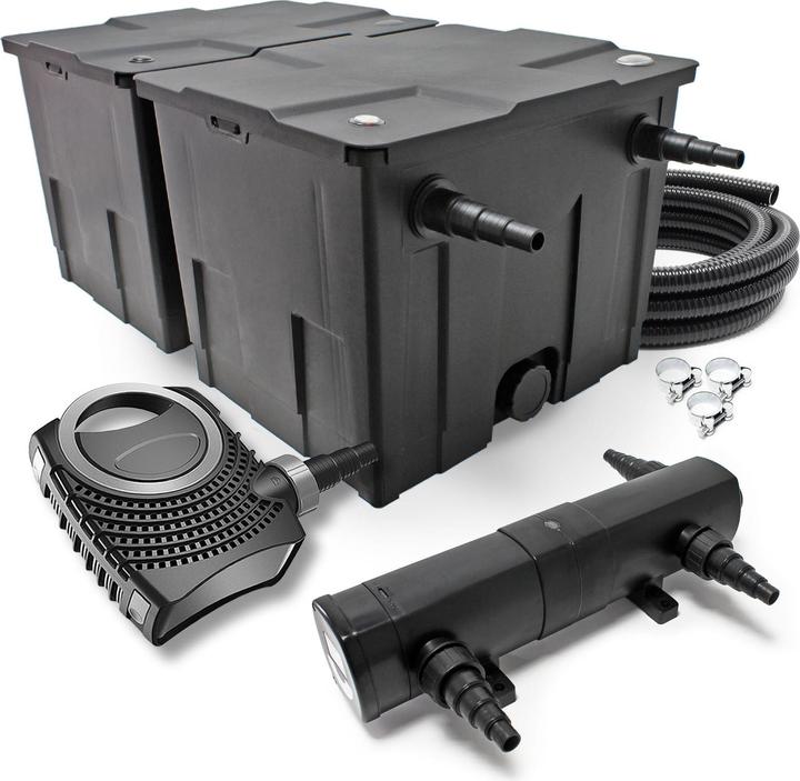 SunSun CBF-350B CUV-224 24W SET NEO8000 Pumpe Schlauch Teichfilterset